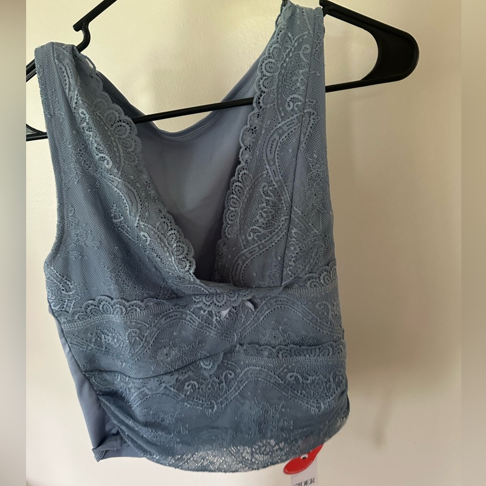 Cider Blue Lace Top